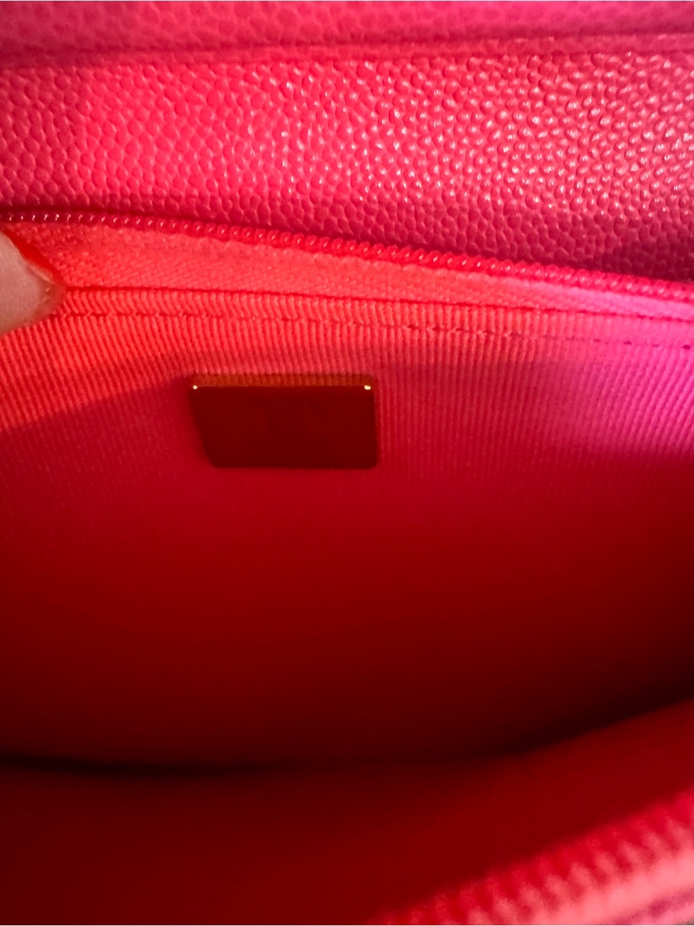 Authentic CHANEL Hot Pink Quilted Crossbody WOC, clutch limited edition color. - Picture 8 of 8